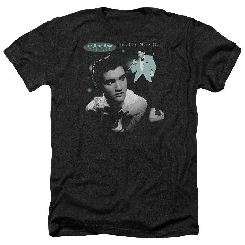 Don't Miss Elvis Presley Heather T-Shirt King of Rock and Roll Black Tee