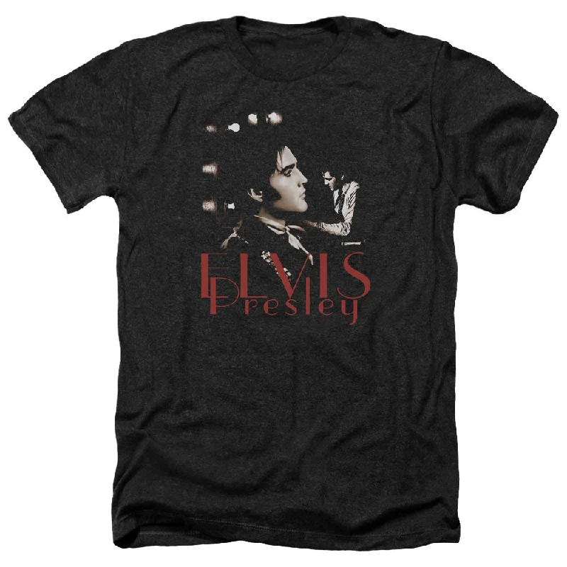Overstock Elvis Presley Heather T-Shirt Memories Black Tee