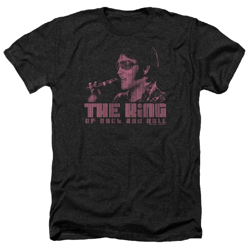Big Discounts Elvis Presley Heather T-Shirt The King Black Tee