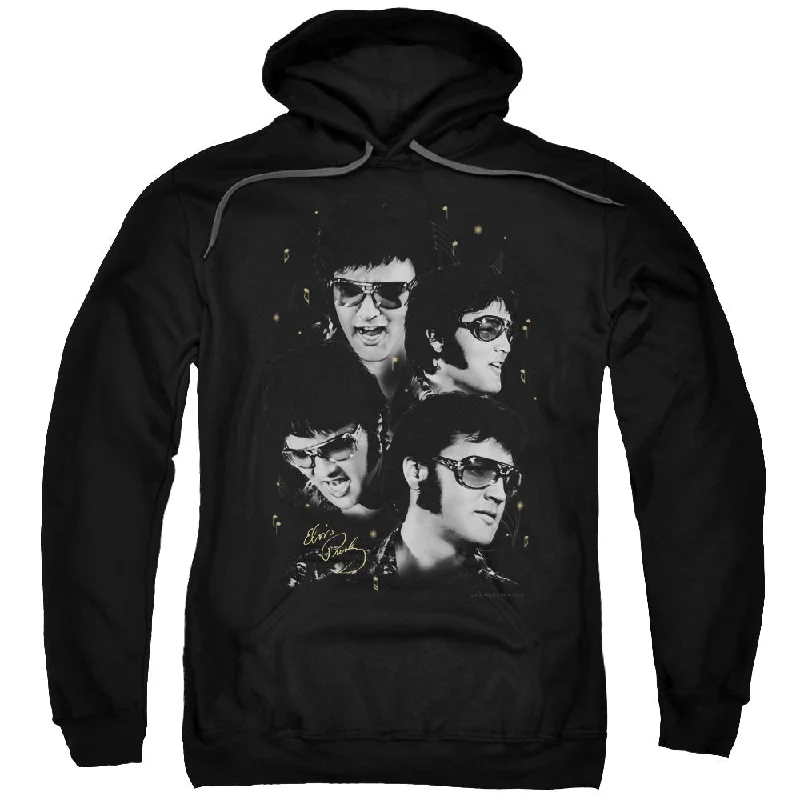 Today Only Elvis Presley Hoodie Faces Black Hoody