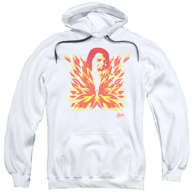 Overstock Sale Elvis Presley Hoodie His Latest Flame White Hoody