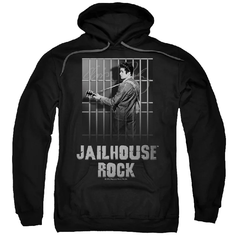 Grand Opening Sale Elvis Presley Hoodie Jailhouse Rock Black Hoody