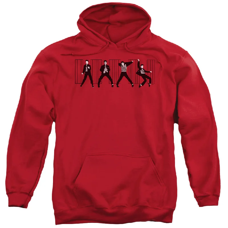 Savings Galore Elvis Presley Hoodie Jailhouse Rock Red Hoody