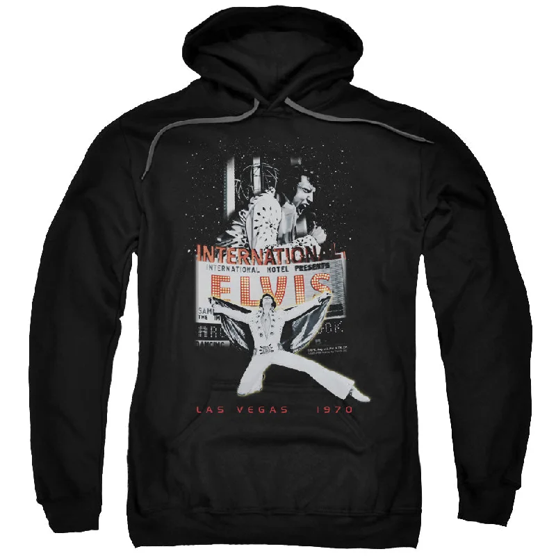 Today’s Deal Elvis Presley Hoodie Las Vegas 1970 Black Hoody