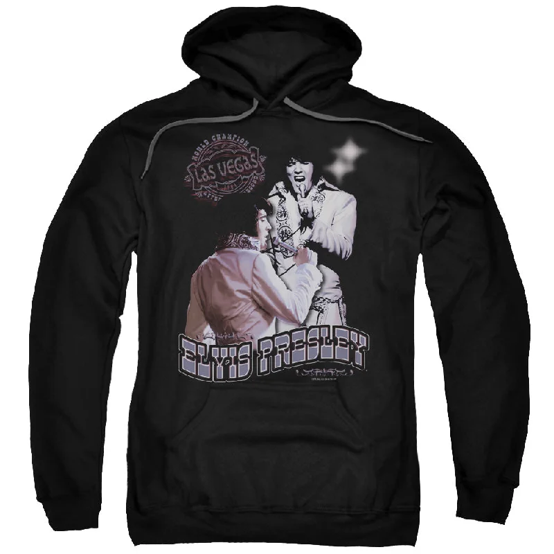 Year-End Sale Elvis Presley Hoodie Las Vegas Black Hoody