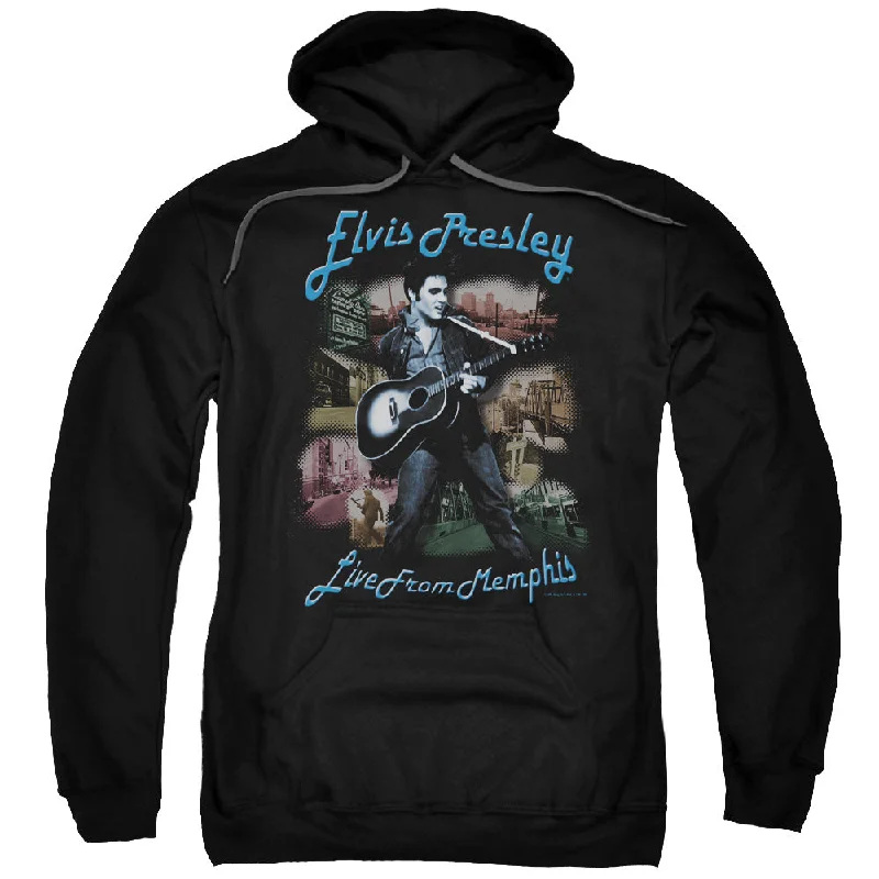 Daily Specials Elvis Presley Hoodie Live from Memphis Black Hoody