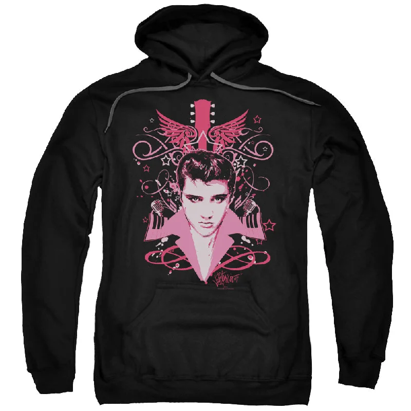Exclusive Savings Elvis Presley Hoodie Memory Wings Black Hoody
