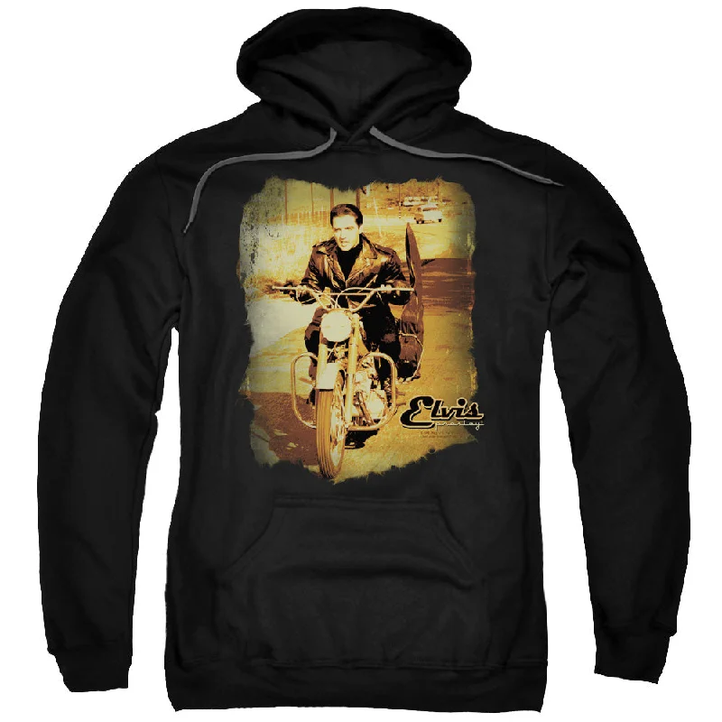 Extra Savings Elvis Presley Hoodie On The Road Black Hoody