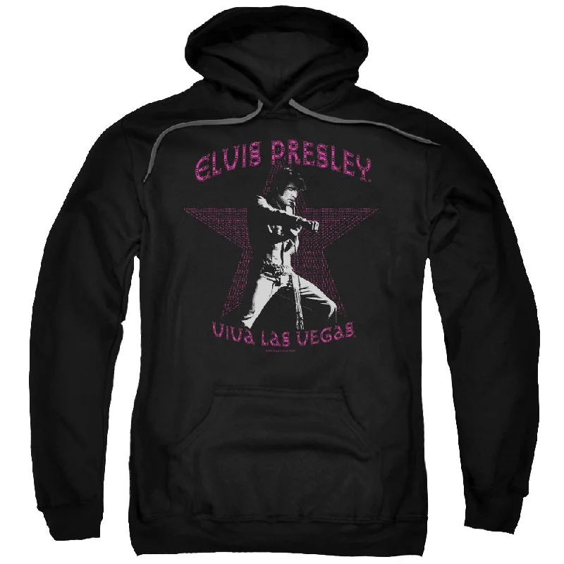 Weekend Deal Elvis Presley Hoodie Star Viva Las Vegas Black Hoody