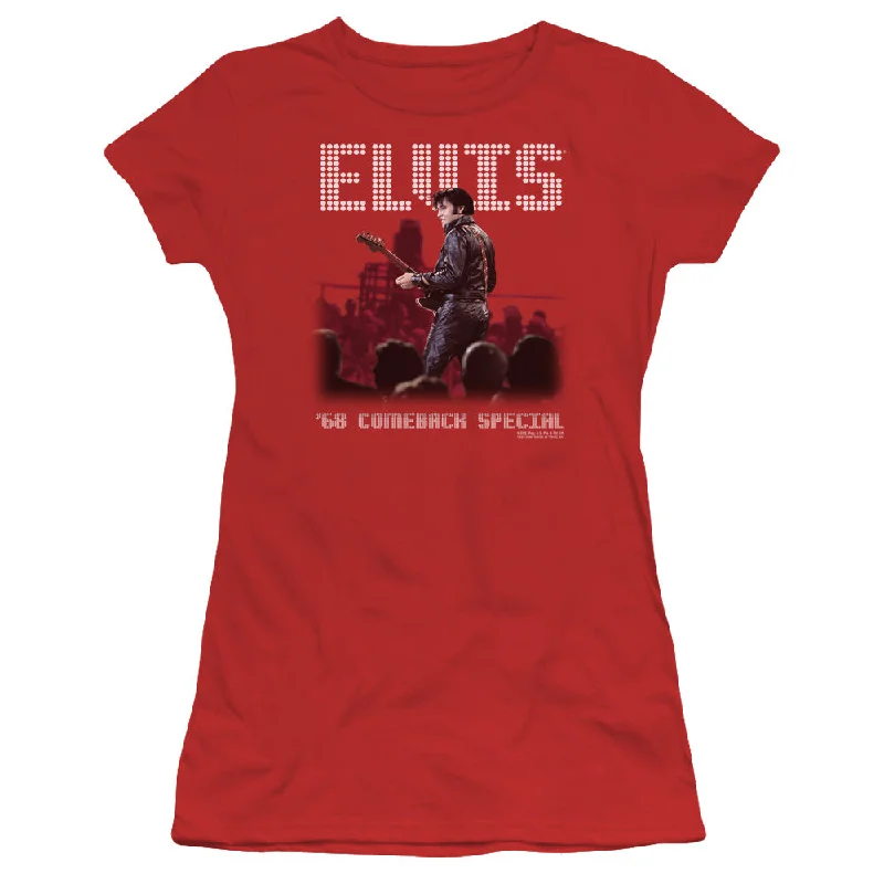 Don't Wait Elvis Presley Juniors T-Shirt 68 Comeback Special Red Tee