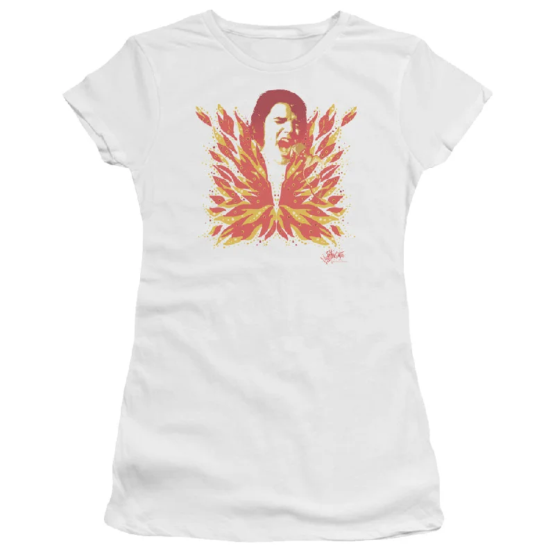 Unbeatable Prices Elvis Presley Juniors T-Shirt His Latest Flame White Premium Tee