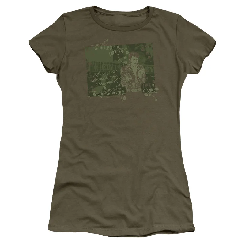 Today’s Special Elvis Presley Juniors T-Shirt Lonesome Tonight Military Tee