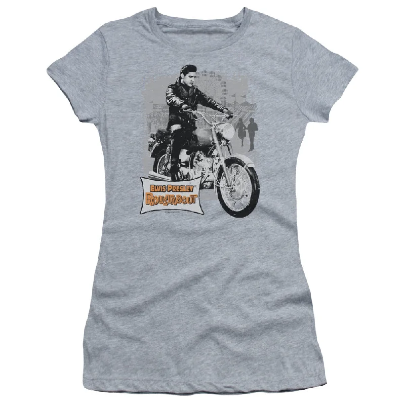 Price Blitz Elvis Presley Juniors T-Shirt Roustabout Athletic Heather Tee