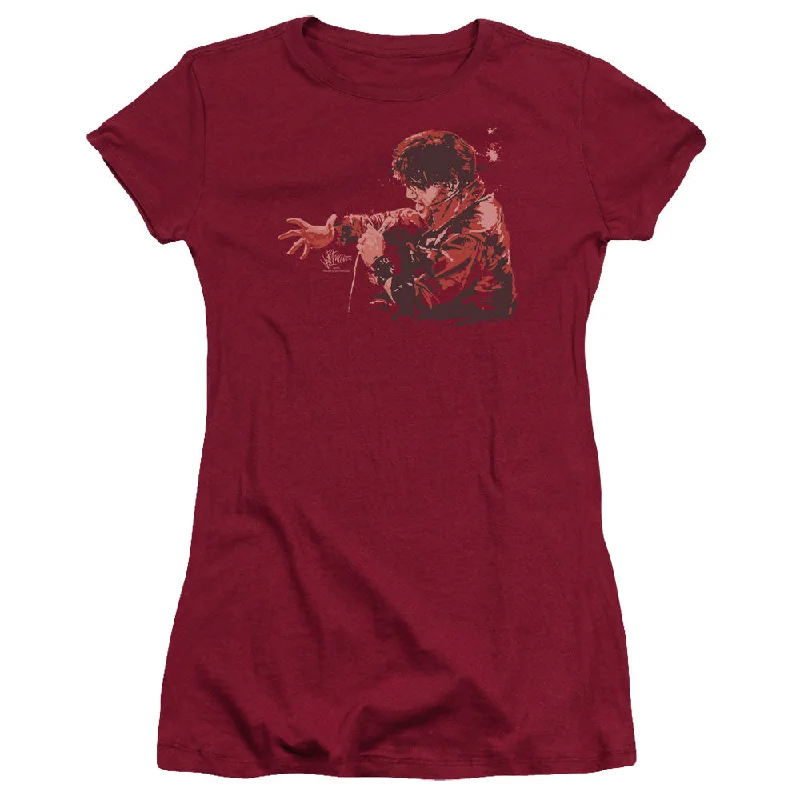 Reduced Prices Elvis Presley Juniors T-Shirt Singing His Heart Out Cardinal Tee