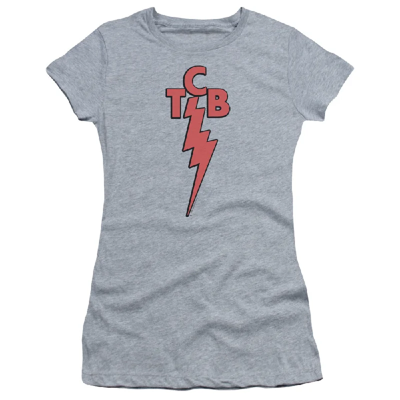 Take Advantage Elvis Presley Juniors T-Shirt TCB Athletic Heather Tee