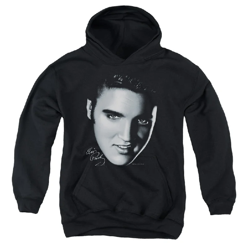 Sale Event Elvis Presley Kids Hoodie Big Face Black Hoody