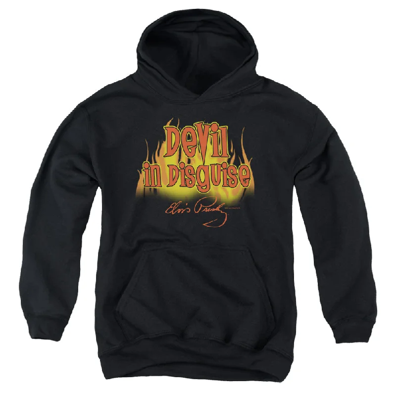 Online Only Elvis Presley Kids Hoodie Devil in Disguise Black Hoody