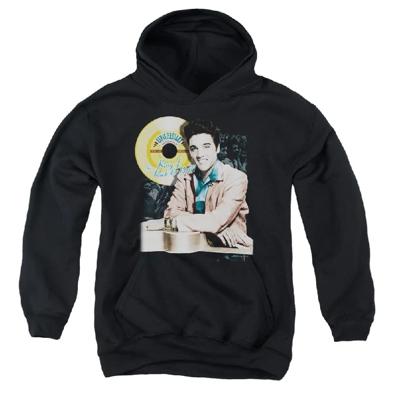 Big Savings Elvis Presley Kids Hoodie Golden Records Black Hoody