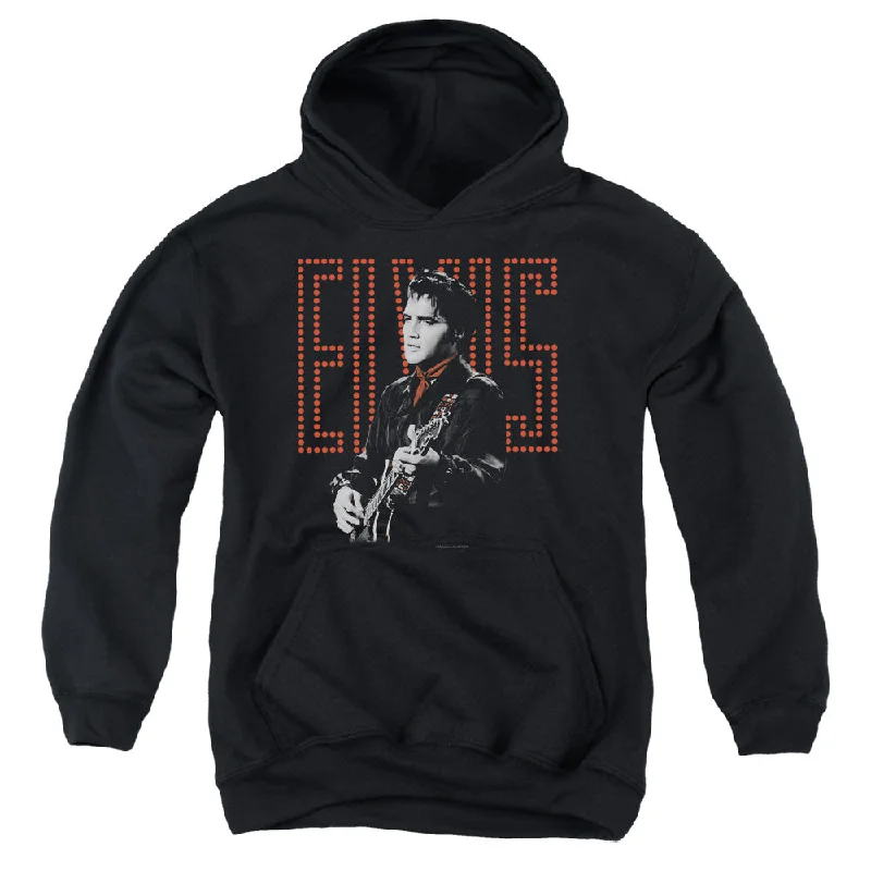 Fantastic Offers Elvis Presley Kids Hoodie Guitar Man Black Hoody