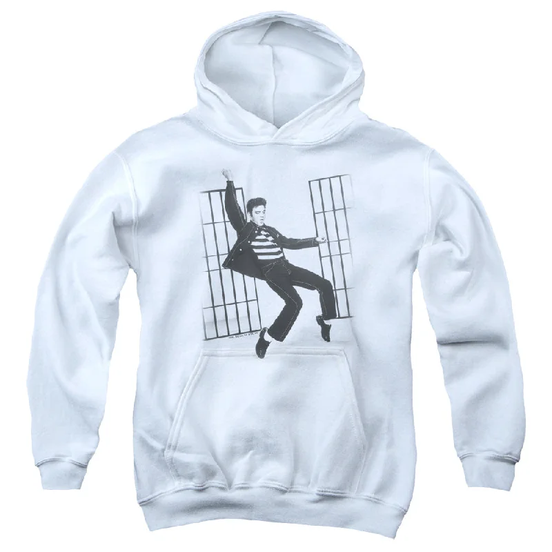Grand Opening Sale Elvis Presley Kids Hoodie Jailhouse Rock White Hoody