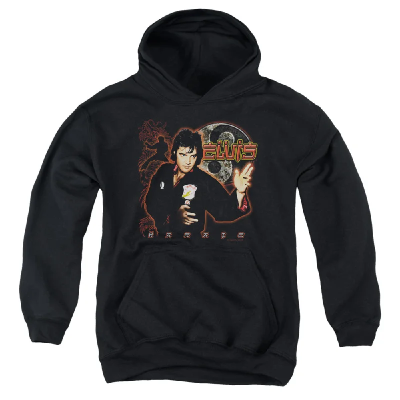 YEAR-End Clearance Elvis Presley Kids Hoodie Karate Black Hoody