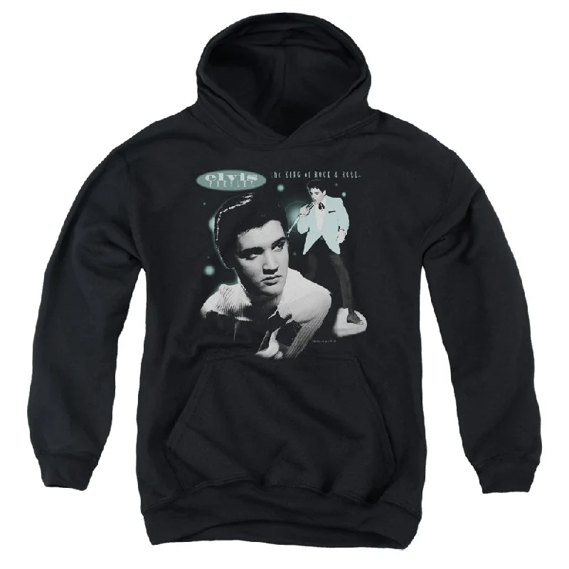Flash Deals Elvis Presley Kids Hoodie King of Rock and Roll Black Hoody
