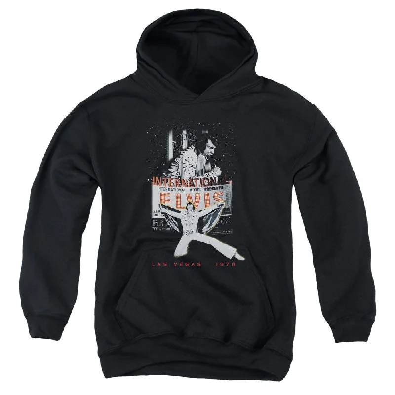 Buy Now Elvis Presley Kids Hoodie Las Vegas 1970 Black Hoody