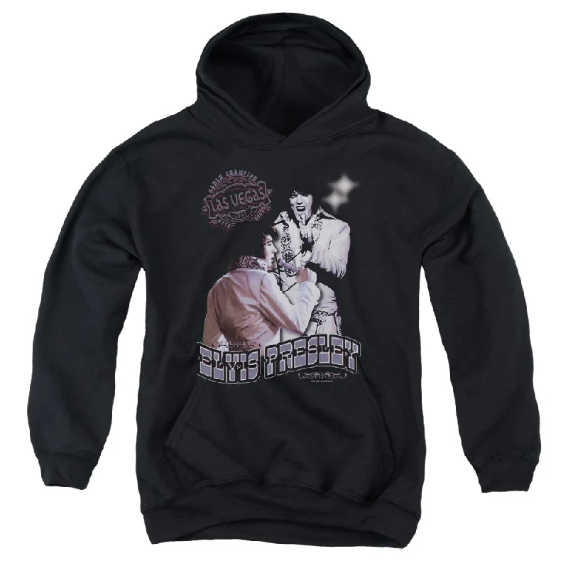 Price Fest Elvis Presley Kids Hoodie Las Vegas Black Hoody