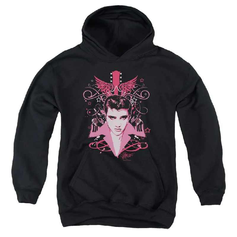Special Offer Elvis Presley Kids Hoodie Memory Wings Black Hoody