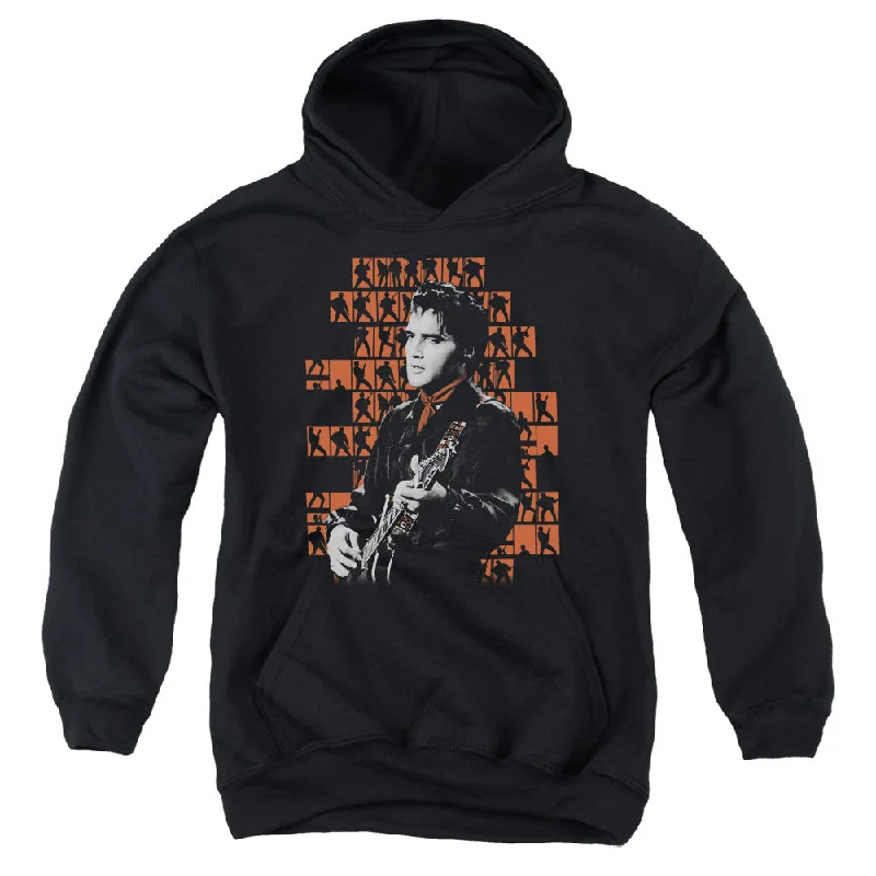 Closeout Elvis Presley Kids Hoodie Poses Black Hoody