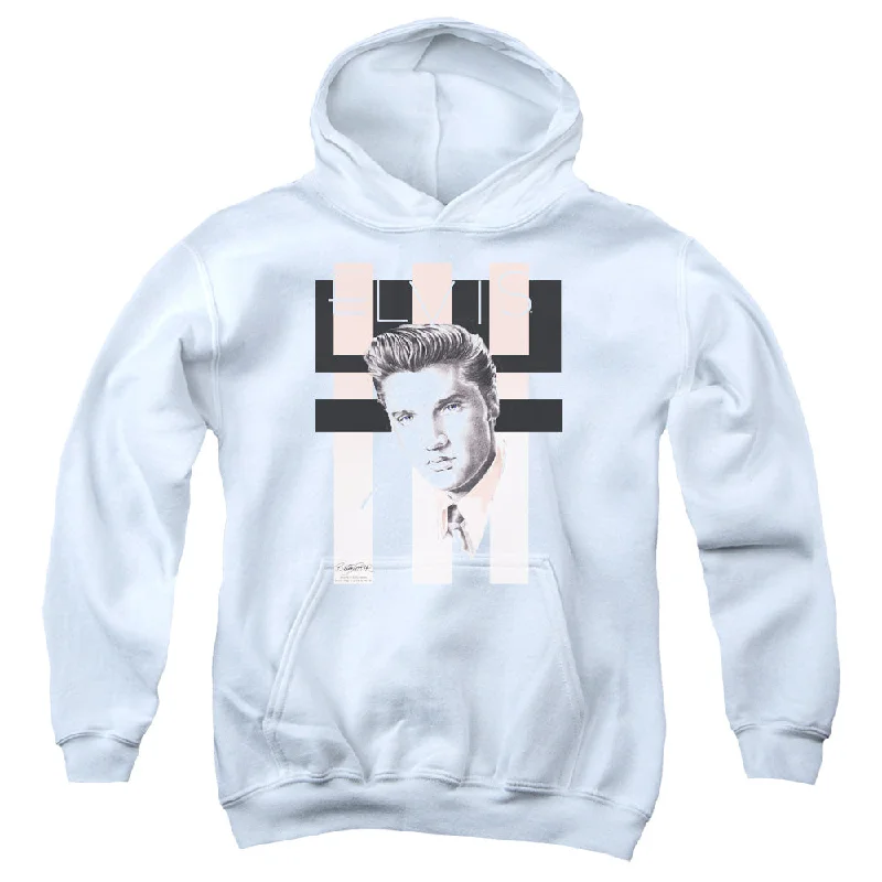 Low Prices Elvis Presley Kids Hoodie Retro Portrait White Hoody