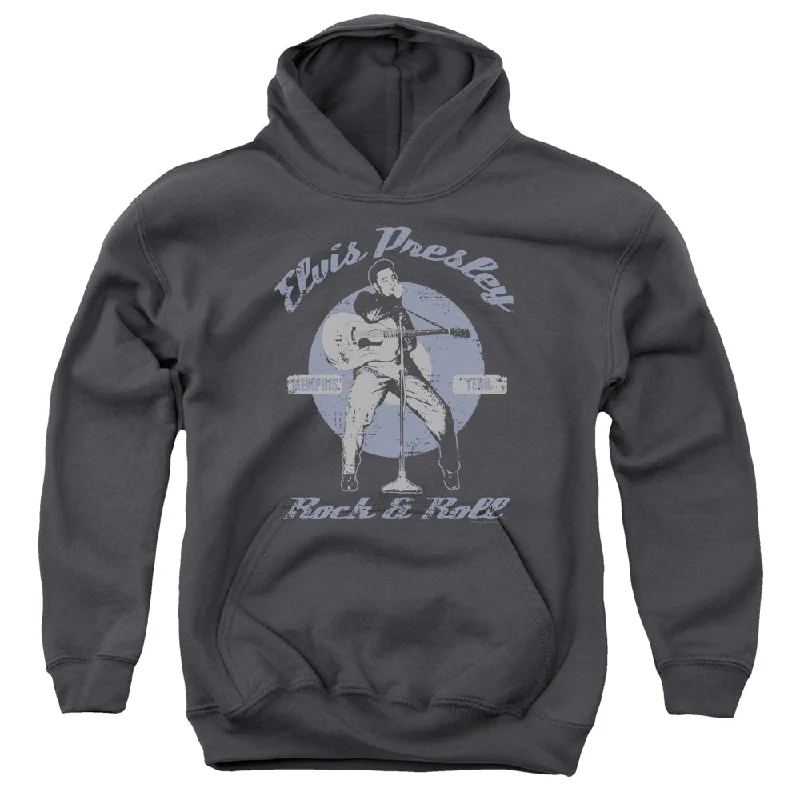 Exclusive Deal Elvis Presley Kids Hoodie Rock and Roll Charcoal Hoody