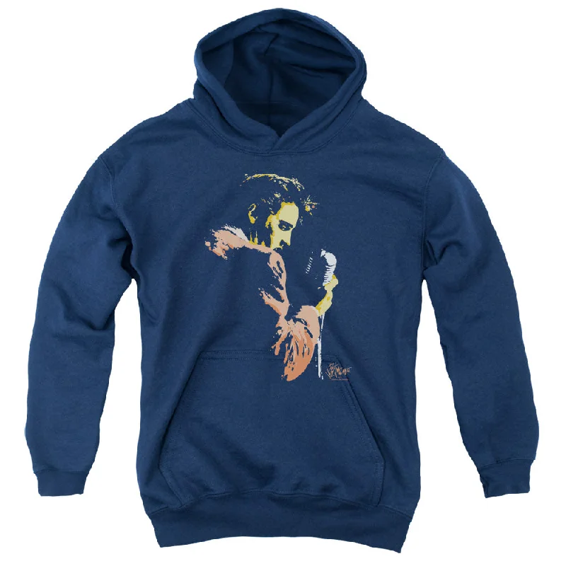 Today's Special Elvis Presley Kids Hoodie Singing Navy Hoody