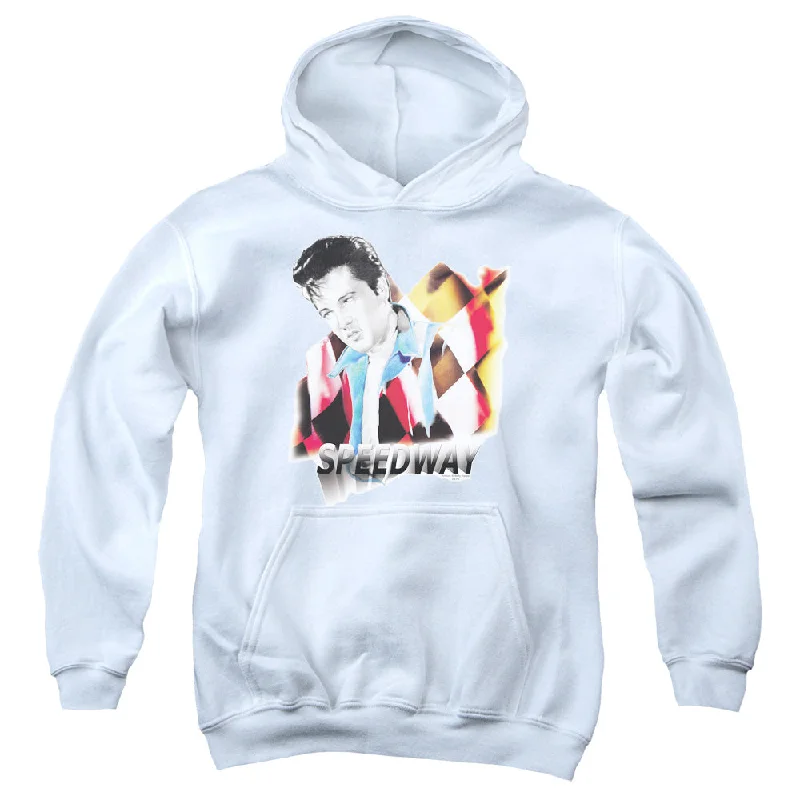 Year-End Sale Elvis Presley Kids Hoodie Speedway White Hoody