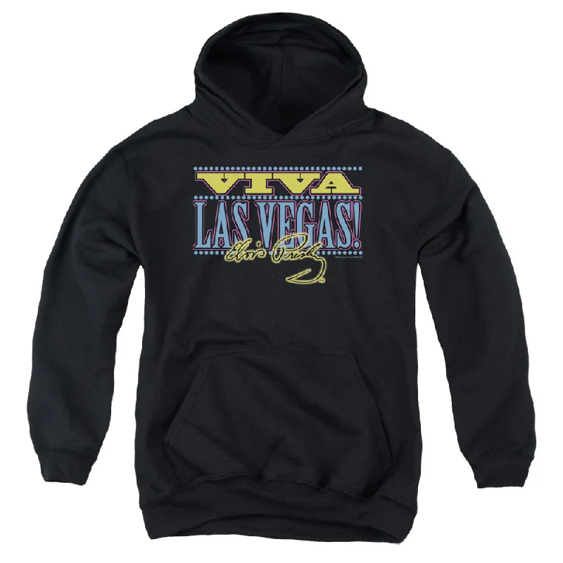Special Discount Elvis Presley Kids Hoodie Viva Las Vegas Black Hoody
