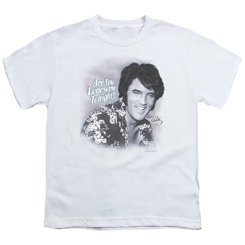 Savings Event Elvis Presley Kids T-Shirt Are You Lonesome Tonight White Tee