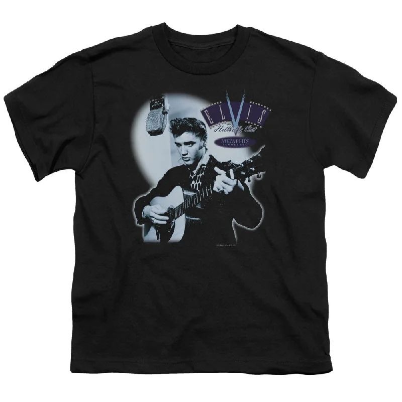 Exclusive Savings Elvis Presley Kids T-Shirt Hillbilly Cat Black Tee