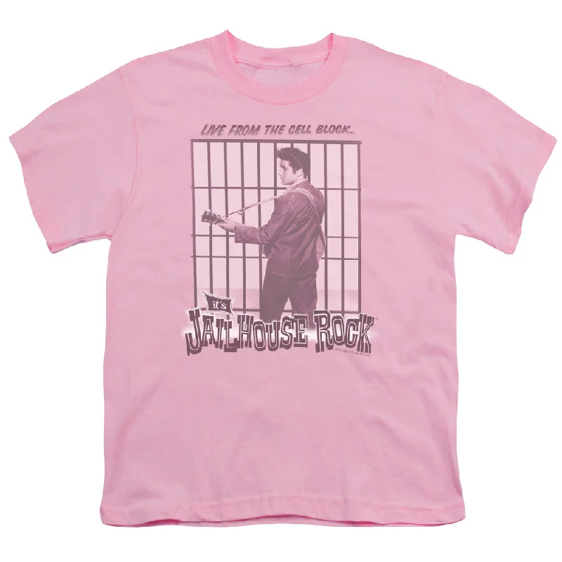 Price Rollback Elvis Presley Kids T-Shirt Jailhouse Rock Pink Tee