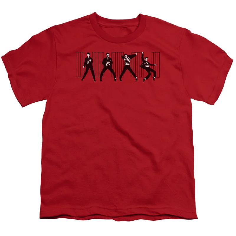 Special Promotion Elvis Presley Kids T-Shirt Jailhouse Rock Red Tee