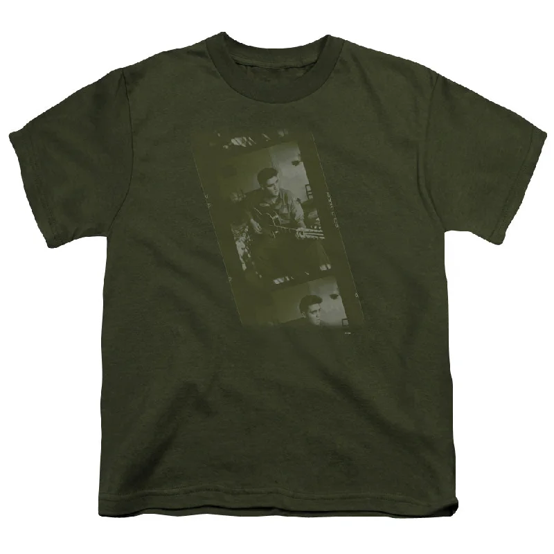Exclusive Access Elvis Presley Kids T-Shirt Photo Strip Military Tee
