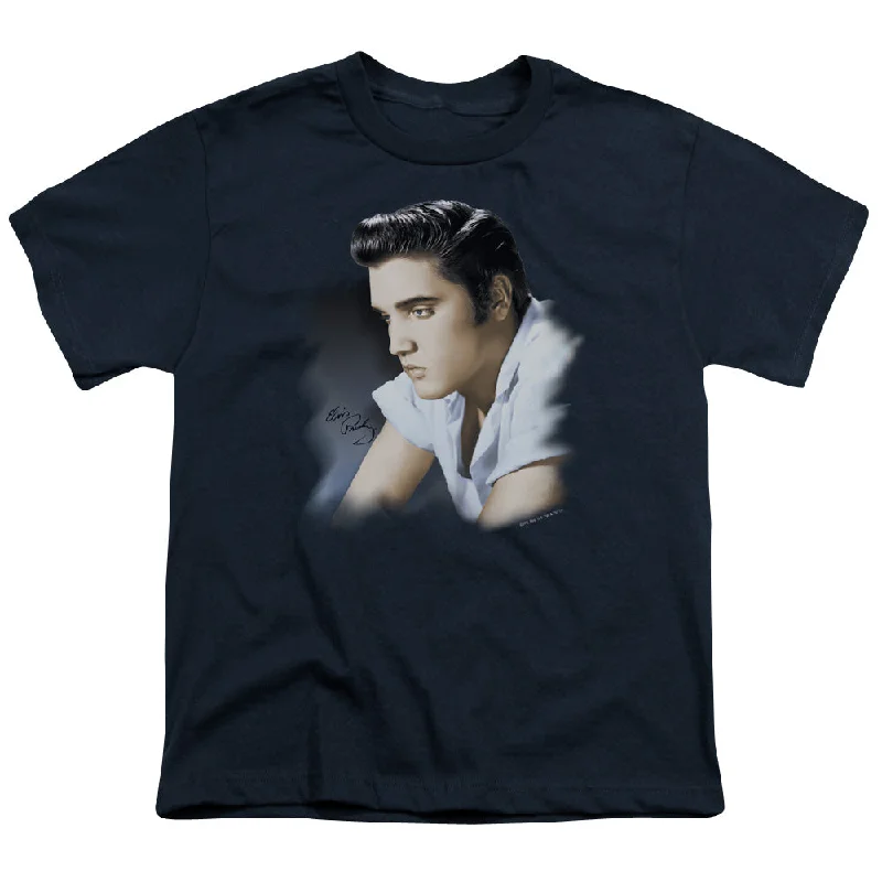 Buy Now Elvis Presley Kids T-Shirt Profile Navy Tee