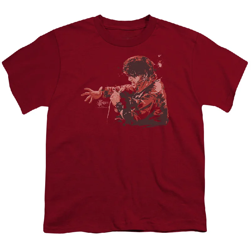 Steals and Deals Elvis Presley Kids T-Shirt Singing His Heart Out Cardinal Tee