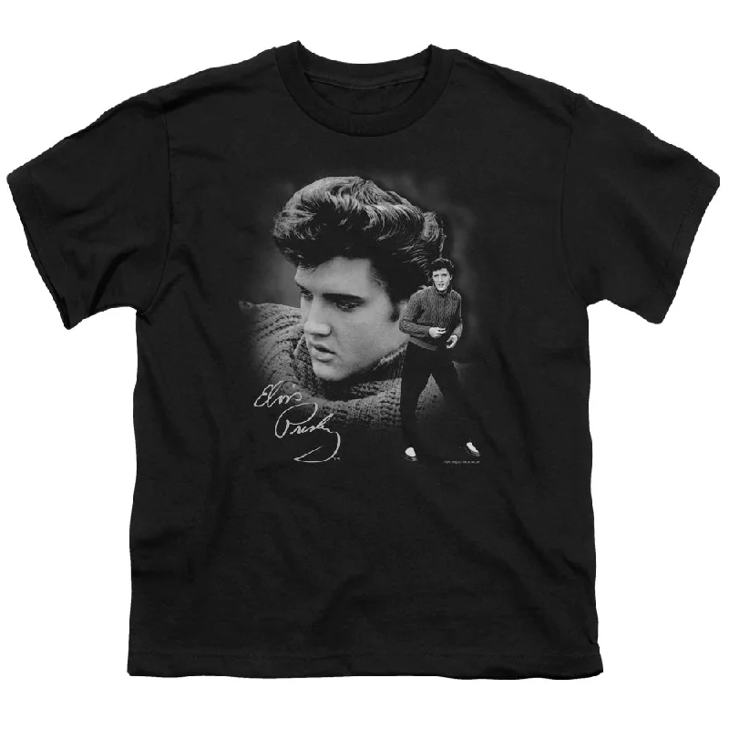 Savings Galore Elvis Presley Kids T-Shirt Wearing Sweater Black Tee