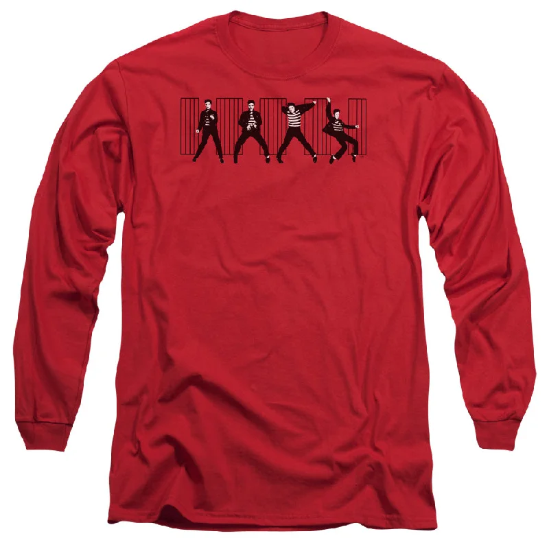Get It Before It’s Gone Elvis Presley Long Sleeve T-Shirt Jailhouse Rock Red Tee