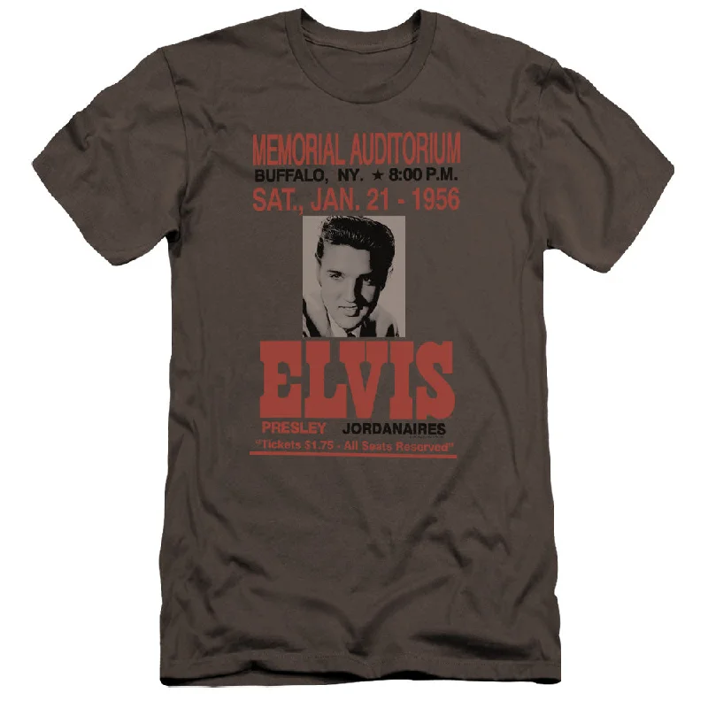 Price Meltdown Elvis Presley Premium Canvas T-Shirt Buffalo 1956 Charcoal Tee