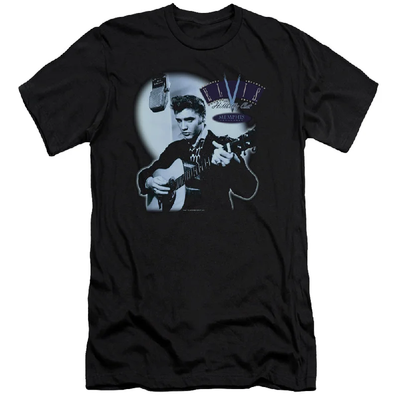 Savings Event Elvis Presley Premium Canvas T-Shirt Hillbilly Cat Black Tee