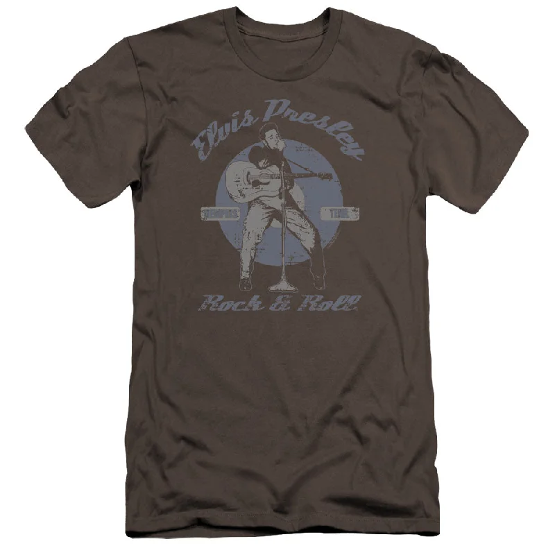 New Markdowns Elvis Presley Premium Canvas T-Shirt Rock and Roll Charcoal Tee