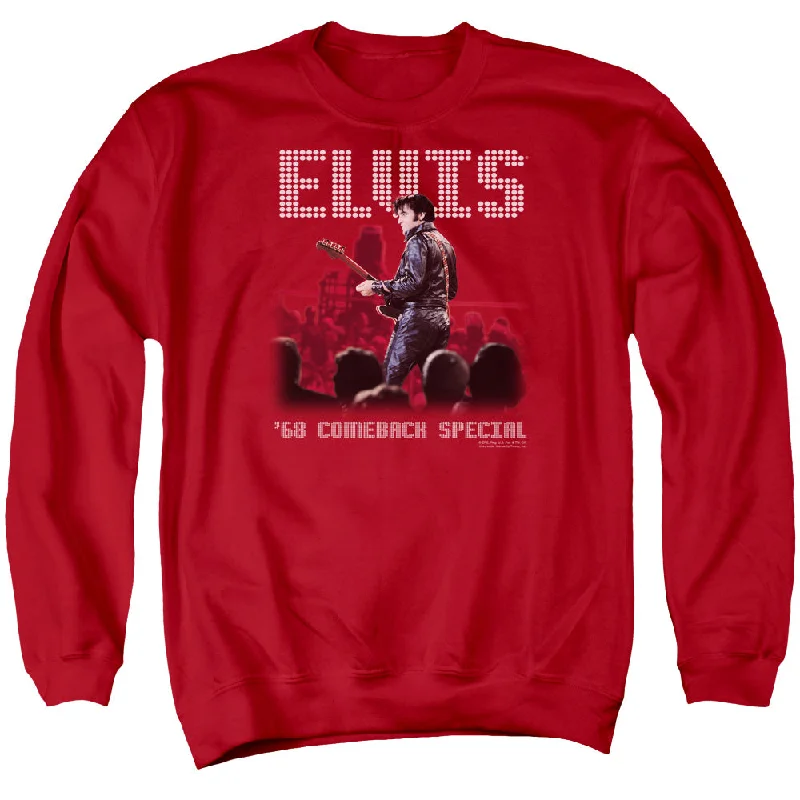 Closeout Elvis Presley Sweatshirt 68 Comeback Special Red Pullover