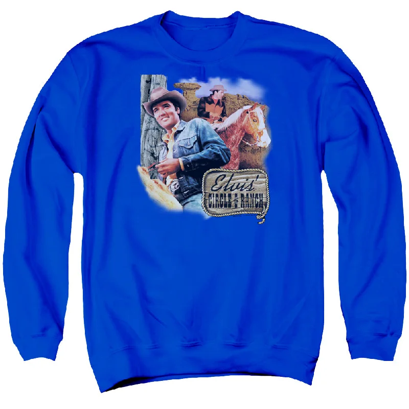 Lowest Price Elvis Presley Sweatshirt Circle G Ranch Royal Pullover
