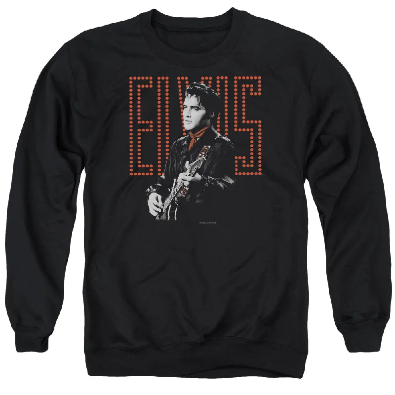 Lowest Price Elvis Presley Sweatshirt Guitar Man Black Pullover